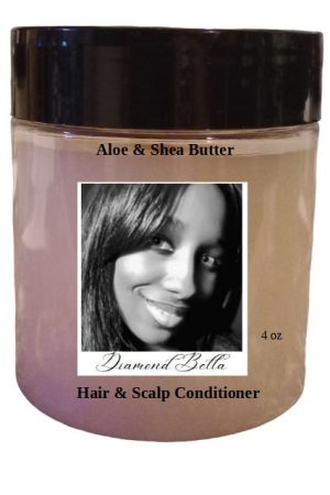 Aloe & Shea Butter Hair & Scalp Conditioner 4 oz, made in USA for all hair types