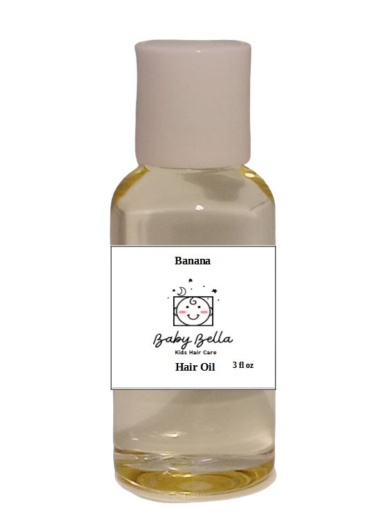 Kids Banana Hair Oil, 3 fl oz, Made in USA, for All Hair Types