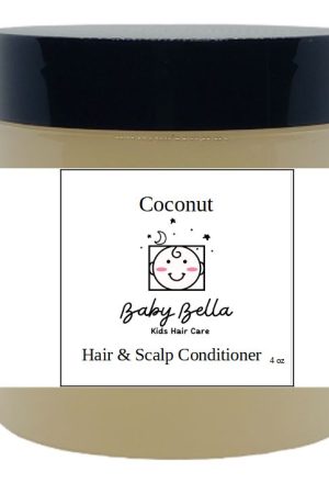 Kids Coconut Hair & Scalp Conditioner, 4 OZ, Made in USA