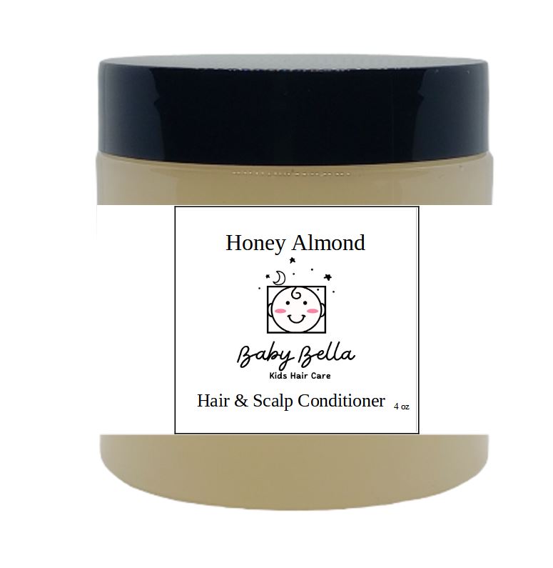 Kids Honey Almond Hair & Scalp Conditioner, 4 OZ, Made in USA
