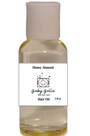 Kids Honey Almond Hair Oil, 3 fl oz, Made in USA, for All Hair Types