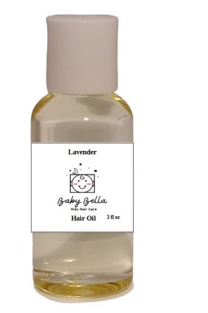 Kids Lavender Hair Oil, 3 fl oz, Made in USA, for All Hair Types