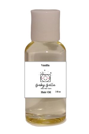 Kids Vanilla Hair Oil, 3 fl oz, Made in USA, for All Hair Types