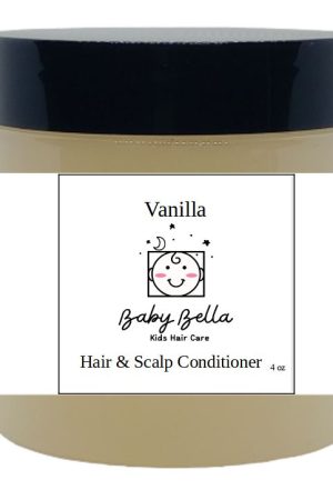 Kids Vanilla Hair & Scalp Conditioner, 4 OZ, Made in USA